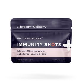 Elderberry & Goji Berry Immunity Shots Gummy Vitamins | 12-Pack