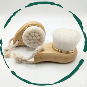 2-Pack Extra-Fine Facial Brush with Sustainable Bamboo Handle - Ultra-Soft Bristles for Deep Cleansing, Gentle Exfoliation & Sensitive Skin