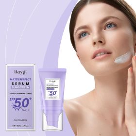 SPF50+ PA++++ Matte Oil Control Serum Sunscreen 50g Oat Ectoin Zinc PCA Infused Shine-Free Facial Sun Lotion Makeup Primer Lightweight Non Greasy Sun