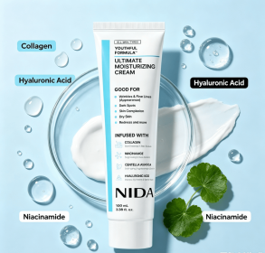 Multi-Ingredient Daily Facial Moisturizer Cream with Collagen Niacinamide Centella Asiatica & Hyaluronic Acid