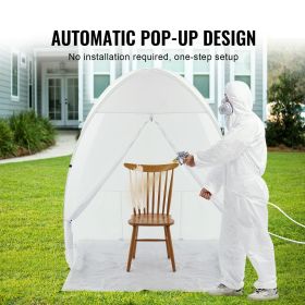 Spray Paint Shelter, 60 x 60 x 70 in Pop-Up Portable Spray Paint Tent with Built-In Floor, Exhaust Window and Storage Bag