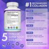 Toplux Multi Collagen Peptides Pills 1800 Mg Complex - Type I, II, III, V, X Premium Collagen Complex for Better Skin & Hair, Strong Joint