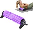Foam Roller with Detachable Stand, 18" Deep Tissue Massage Roller, Beginner-Friendly Support Design for Muscle Recovery, Home Workout & Fitness