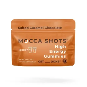 Mocca Shots Energy Gummies with Caffeine (Option: 12-Pack - Salted Caramel Chocolate)